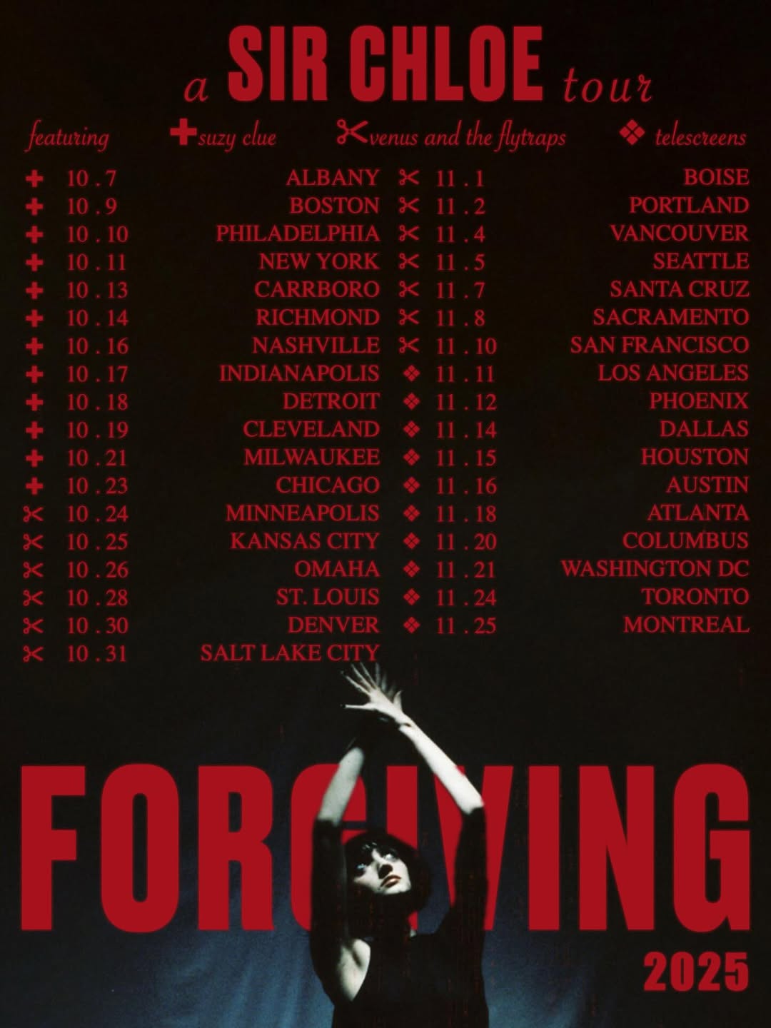Telescreens The Forgiving Tour Tour Poster 2026